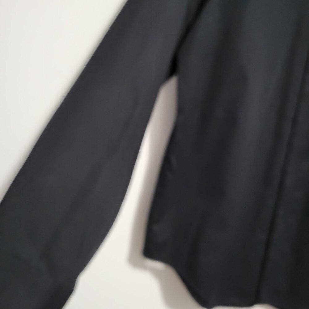 Calvin Klein Dress  Slim Fit Shirt Black Men Size 16 - Picture 3 of 6